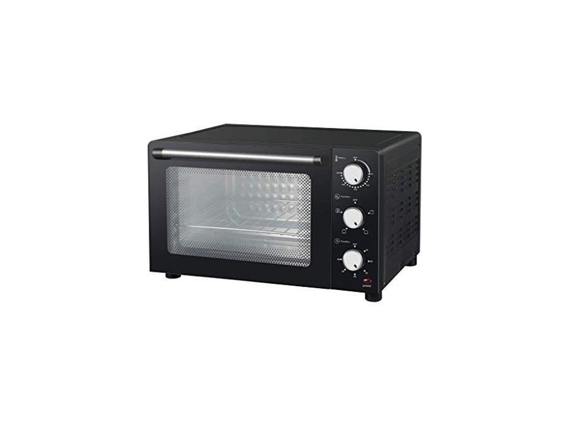 Horno Eléctrico Ventilado de 31 L con Doble Cristal de Seguridad y Paredes Exteriores con Aislamiento Térmico. MELCHIONI
