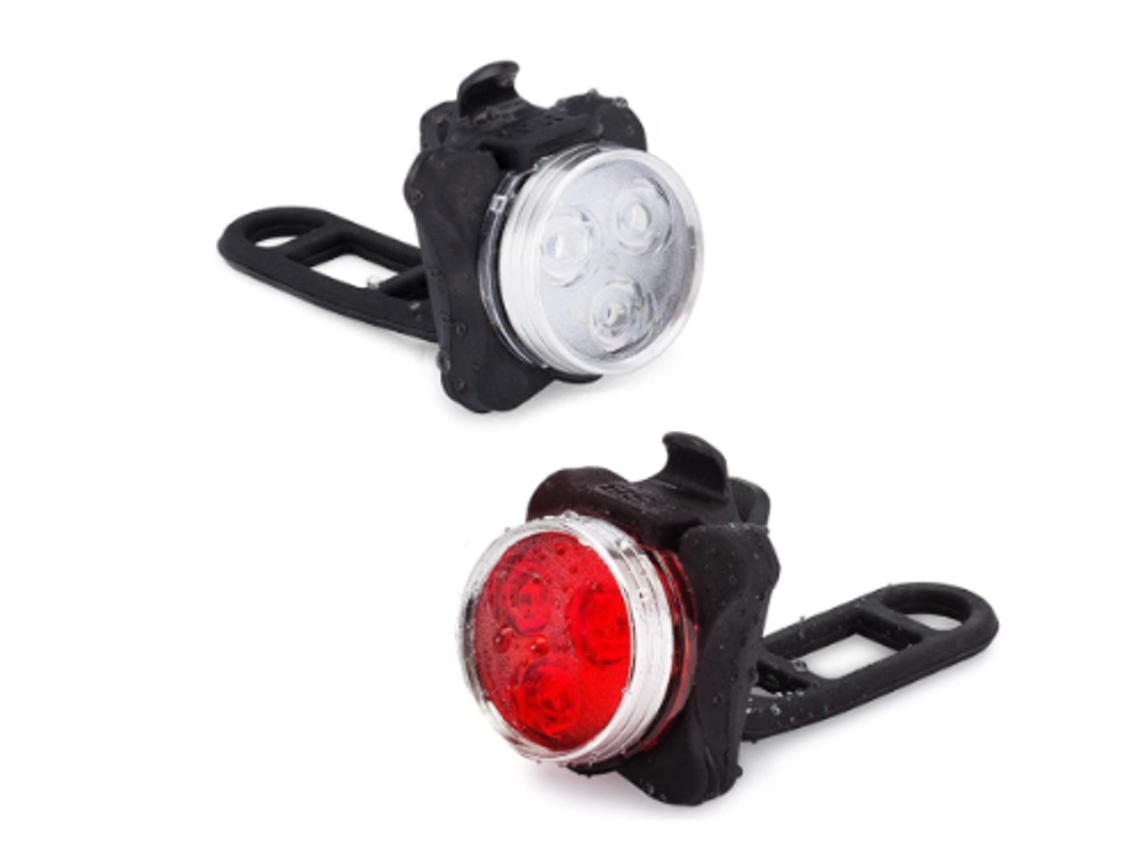 YIZHOOD Luz Trasera USB Recargable 2 Piezas DES361 (Negro)