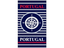 Toalla De Playa De Microfibra Portugal Rosa De Los Vientos Y Cuerdas