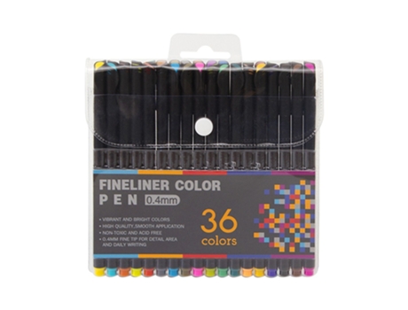 Bright Colors Fineliner Color Pen Juego de rotuladores de punta fina de 0,4 mm para diario, tomar notas, escribir, dibujar, dibujar, colorear, plan...