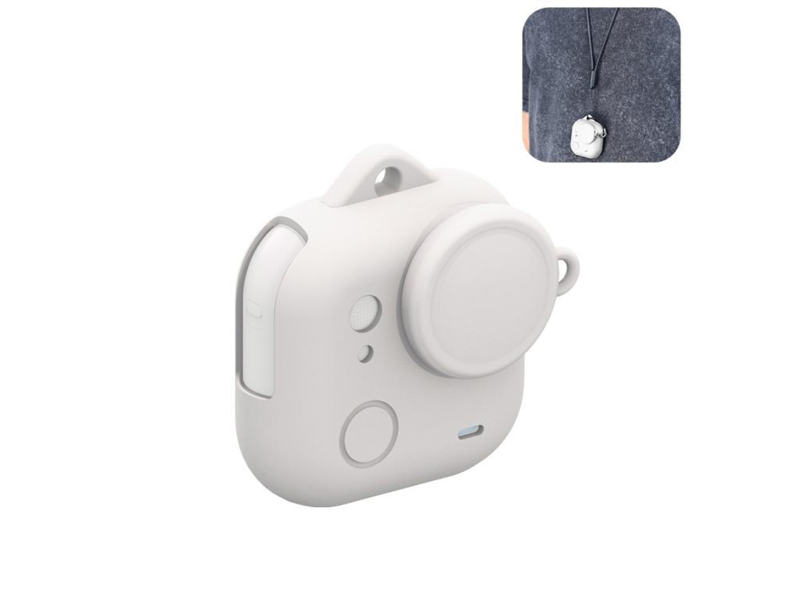Funda Chrui para Insta360 Go Ultra Action, a prueba de golpes, polvo y arañazos (blanca)