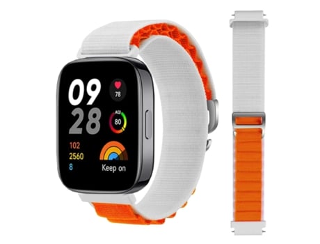 Correa Xiaomi Redmi Watch 3 Blanco y Naranja