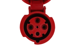 Conector De Alimentación Industrial 63a 4pin 3fase 4cables Ip67 Impermeable 380-415v 3p+e