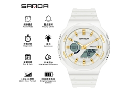 (platino) Reloj Electrónico Multifuncional, Moderno Y Elegante, Con Características Luminosas Y Resistente Al Agua.