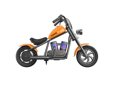 Moto Eléctrica Infantil HYPER GOGO Cruiser 12 Plus Neumáticos 12'' con Altavoz Bluetooth Niebla Simulada