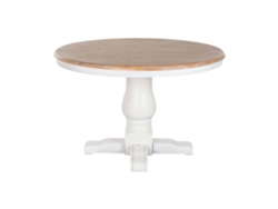 Mesa Redonda Comedor Olmo Blanco 120x120x76cm