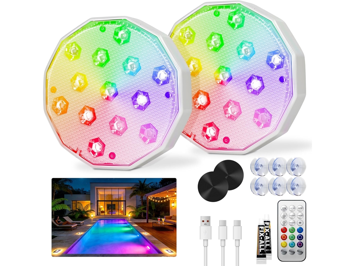 Rgb, Recargable, Flotante