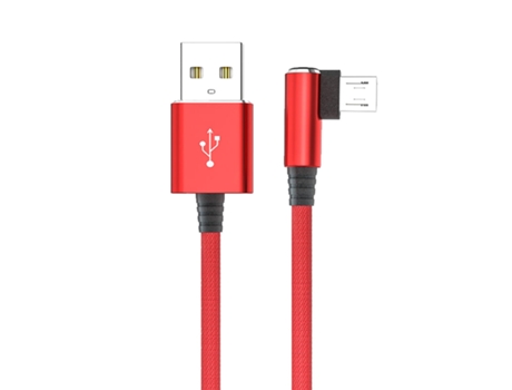 Cable de datos V8 Codo de 90 grados Carga rápida Plug Play Micro USB Cable de datos para teléfono móvil Cable cargador para teléfono inteligente -R...