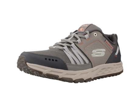 Zapatos de Hombre SKECHERS Escape Plan Tecido Marrón (40)