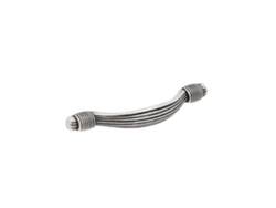 Tirador para muebles de aleación de zinc. Estilo clásico. Distancia entre centros 96. Cambio de hardware en plata antigua brillante