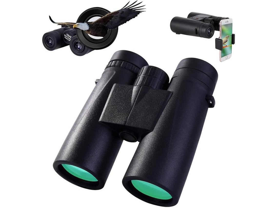 Binoculares para adultos con adaptador para fotografía de smartphone, ligeros de 10.42 para caza de aves y deportes, oculares Chennnls