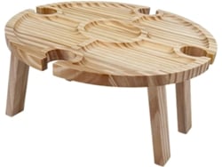 Mesa Plegable Ligera Y Compacta De Material Sintético, Ideal Para Acampar, Festivales Y Música Al Aire Libre.