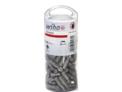 WIHA Juego de bits Standard de 25 mm Pozidriv (PZ2), de 100 unid., de 1/4" en envase grande (40462)