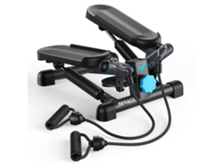 Mini stepper MERACH 2 en 1, fitness silencioso para casa o piso, pantalla LCD, bandas de resistencia, stepper compacto 150 kg