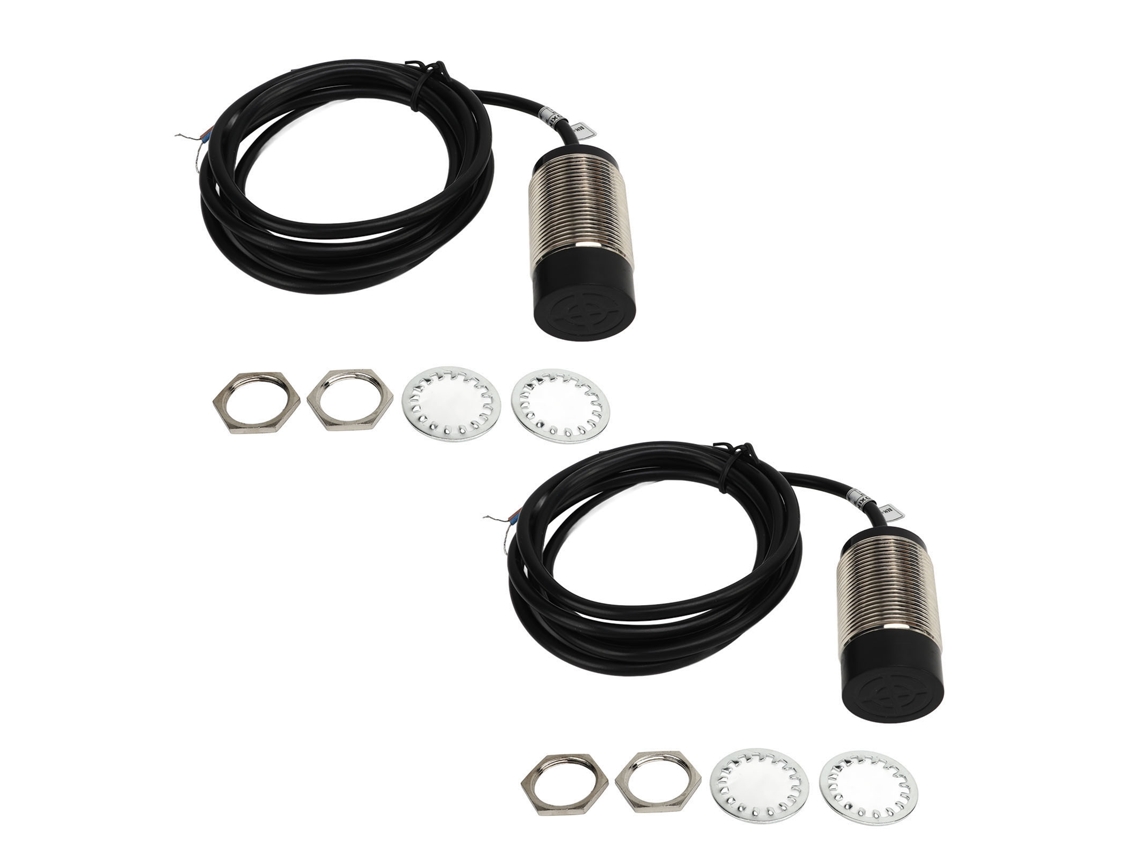 2 Juegos De Interruptores De Proximidad Inductivos De 15 Mm Con Sensor De Proximidad, 6-36 V Cc Npn, Ip67