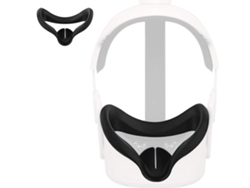 Máscara de silicona para gafas de realidad virtual Oculus Quest 2, lavable, antitranspirante, almohadilla ocular estándar, bloqueo de luz