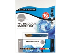 Conjunto de Papelaria DALER ROWNEY a Aguarela (16 Piezas)