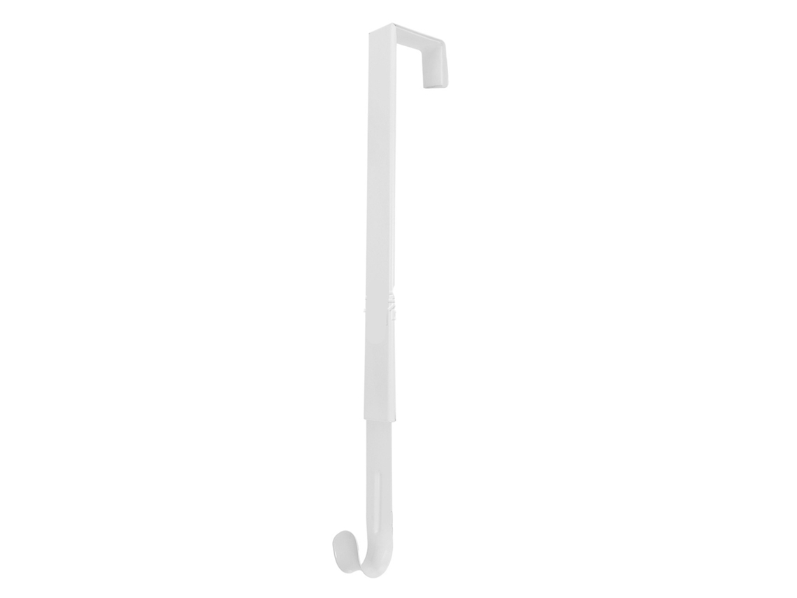 Gancho Ajustable Para Coronas En La Puerta, Para Colgar Sin Dañar La Superficie, Hierro Blanco.
