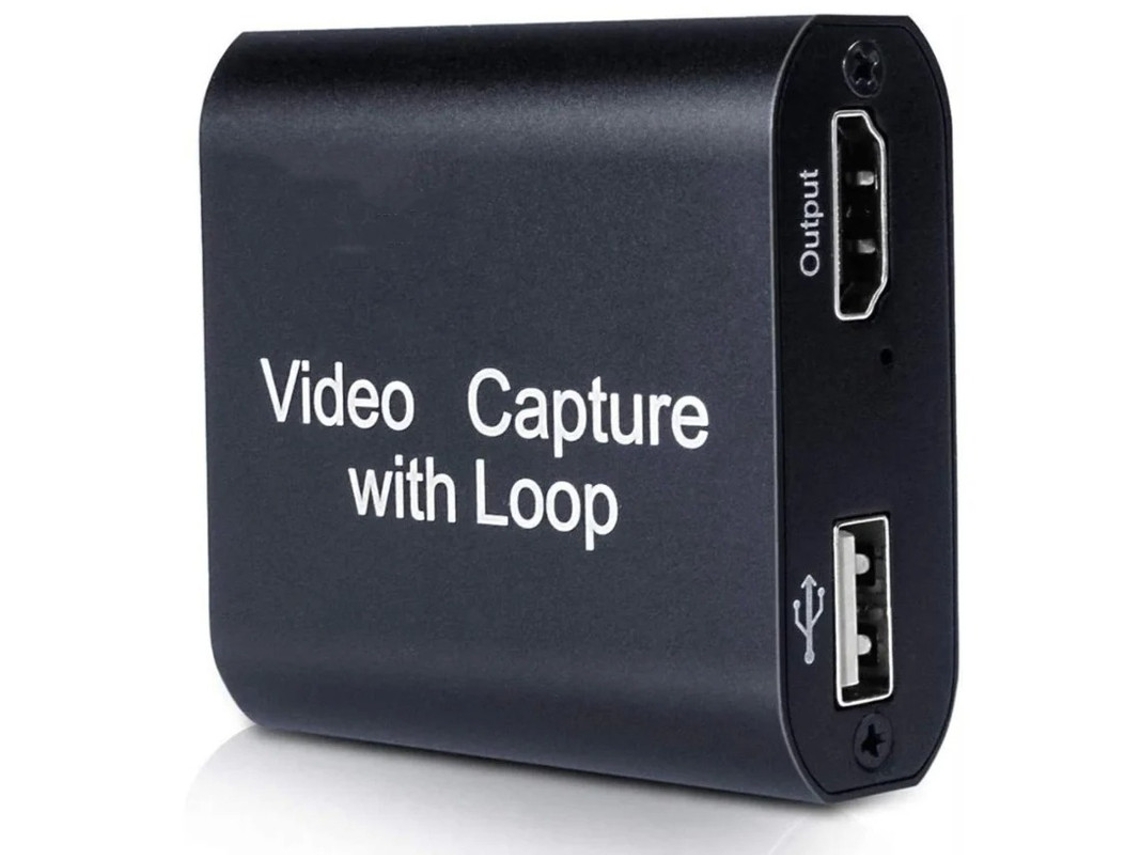 Tarjeta de captura de vídeo HDMI Bestvite con salida de bucle, color negro