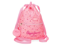Bolsa de gimnasio Alenka poliéster rosa Pepe Jeans