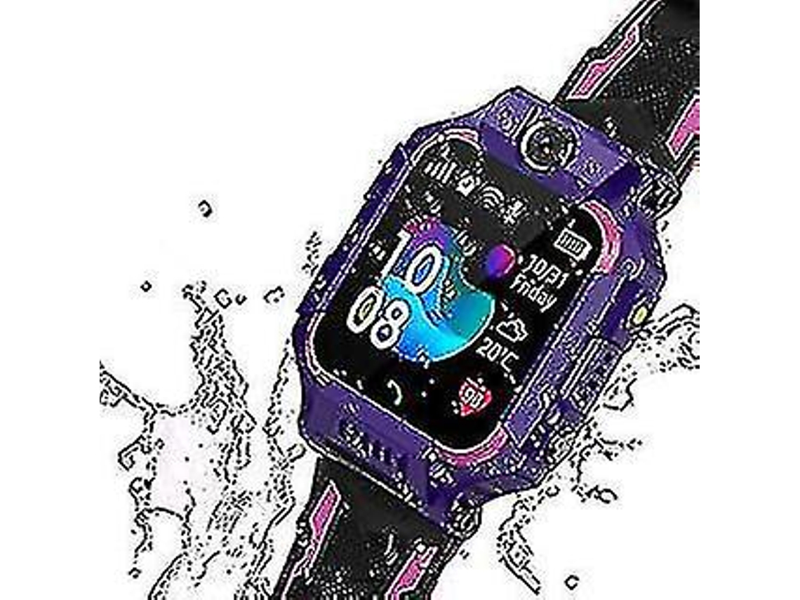 Reloj inteligente para niños IP67 resistente al agua para niños y niñas de 4 a 12 años con llamada de emergencia, despertador y rotación de 360 grados.