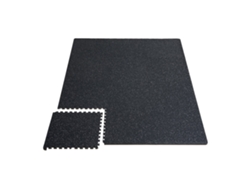 Alfombrillas De Gimnasio Succebuy De 0,56 Pulgadas De Grosor, 6 Piezas De Espuma Eva En Blanco Y Negro