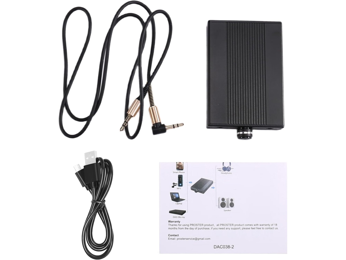 Amplificador De Auriculares Hifi Portátil De 16-150 Ohmios, Amplificador De Audio Con Conector Auxiliar Ajustable.