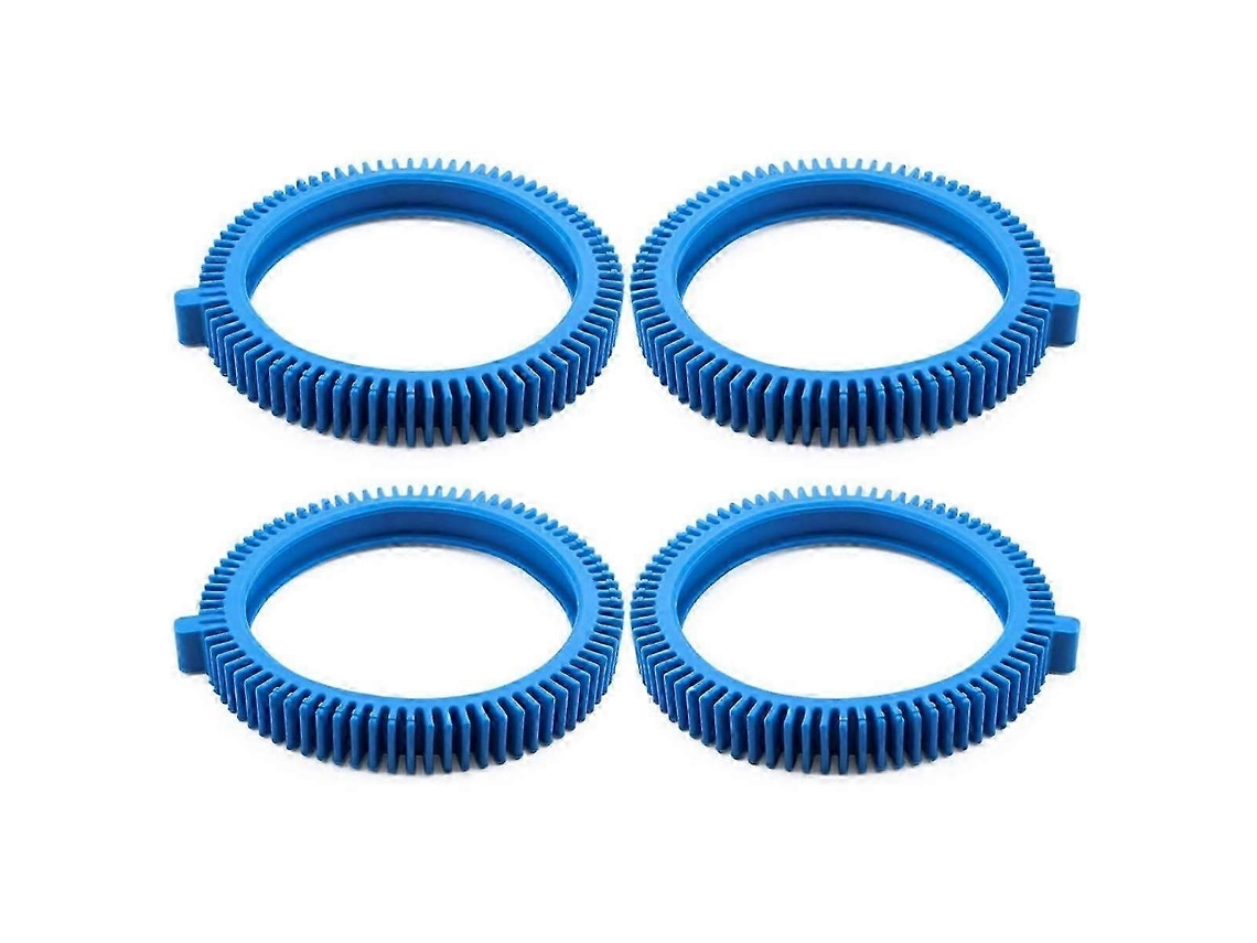 Kit de 4 neumáticos delanteros azules 896584000-143 con espárragos de repuesto, compatible con limpiadores de piscina 2x, 4x, neumáticos de piscina