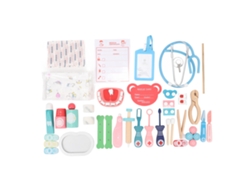 Set de juguete de médico para niños con estetoscopio, kit de médico para bebés y niños pequeños.