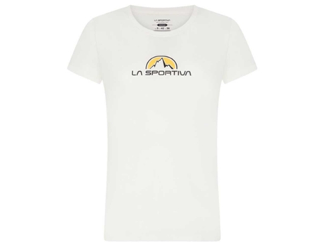 Camiseta de Mujer LA SPORTIVA Brand Montaña Algodón Blanco (XS)