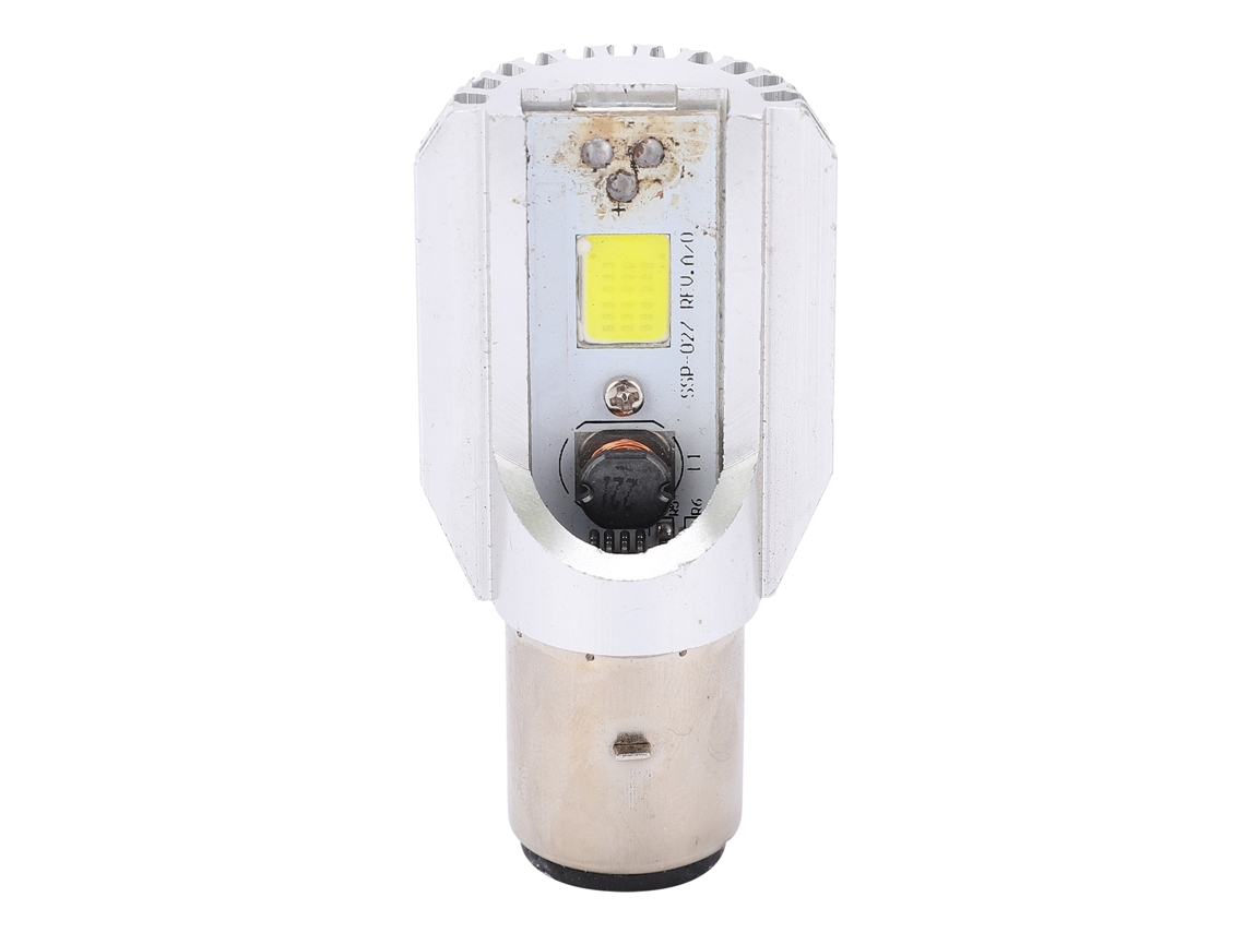 Bombilla Led H6 Para Faro De Motocicleta, Luz Blanca, Chip Cob, Superbrillante, Dc8-80v, 12w, 6500-7000k
