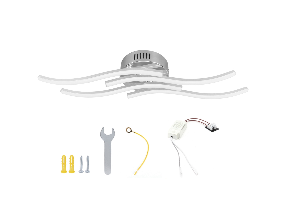 2026-lámpara De Techo Ondulada Led 140led Moderna Para Dormitorio Sala De Estar Decoración Ac85-265v