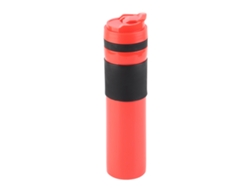 Cafetera portátil de 350 ml, ideal para viajes, color rojo