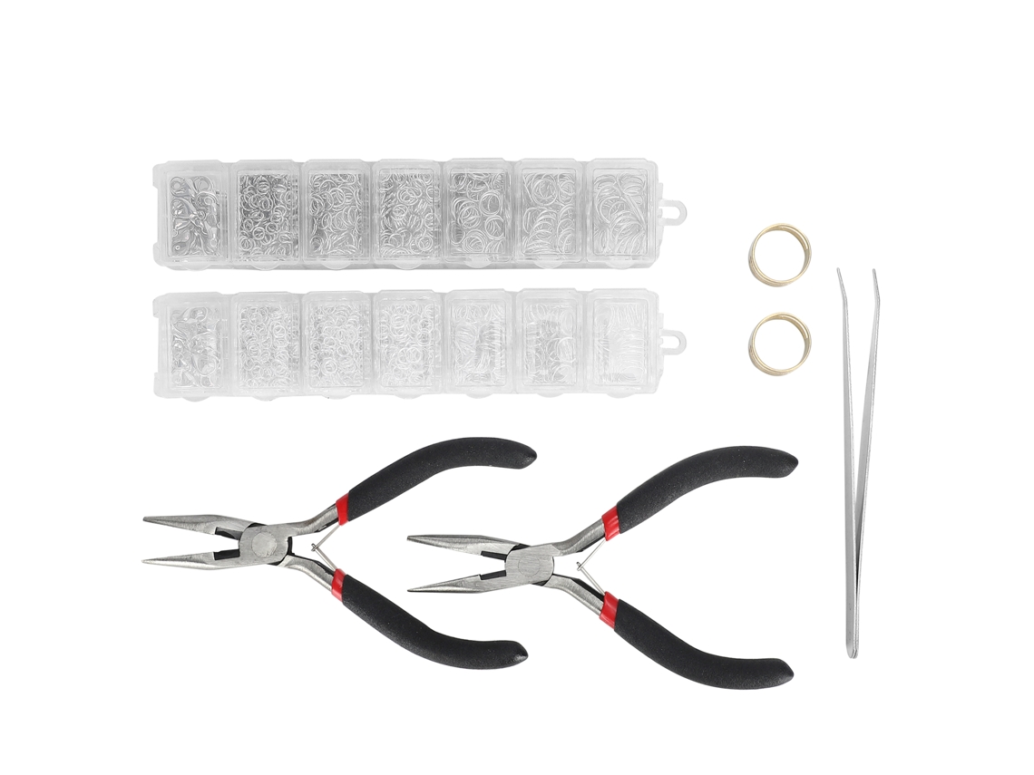 Materiales Para Hacer Joyas: Alicates, Pinzas, Anillos, Conectores, Broche De Langosta, Acero Inoxidable.
