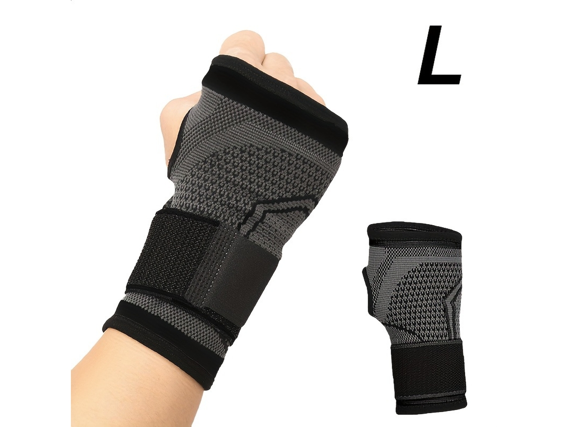 Muñequera Para Túnel Carpiano Para Aliviar Lesiones (negro L) Cuich