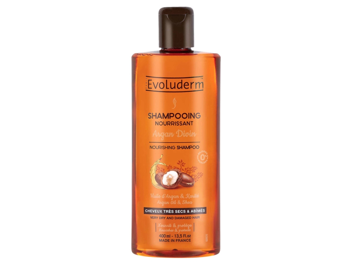 Champú nutritivo Argan Divin para cabello seco EVOLUDERM