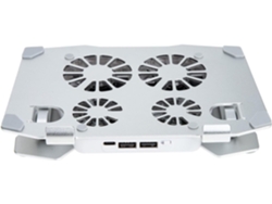 Soporte Para Portátil Ajustable A 180° Con 4 Ventiladores De Refrigeración Silenciosos.