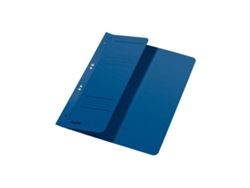 Carpeta Leitz con ojales, DIN A4, cartulina Manila, azul, encuadernación oficial 250 g/m², 1 2 tapas delanteras con tira de etiquetado Leitz (90 mm de ancho)