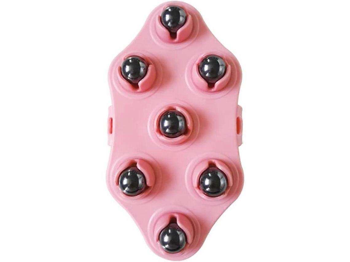 Cepillo De Masaje Con 7 Bolas Rotativas 360° Para Abdomen, Piernas Y Músculos Fitness