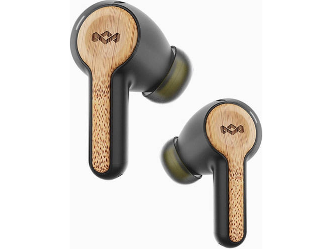 Auriculares Bluetooth True Wireless HOUSE MARLEY EM-JE121-S (In Ear - Micrófono - Negro)