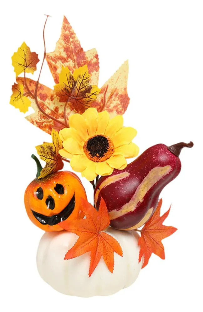 Nuevas decoraciones de calabaza y hojas de arce para Halloween, vayotoy