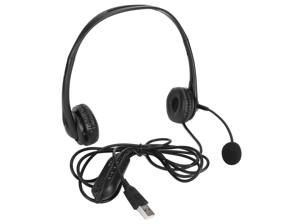 Auriculares Binaurales Con Micrófono, Cancelación De Ruido, Usb, Para Atención Al Cliente Y Pc