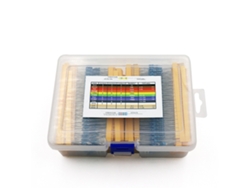 Kit De Resistencias, 2600 Piezas, 130 Valores, 1/4 W, Película Metálica Al 1 %, Con Estuche De Almacenamiento.