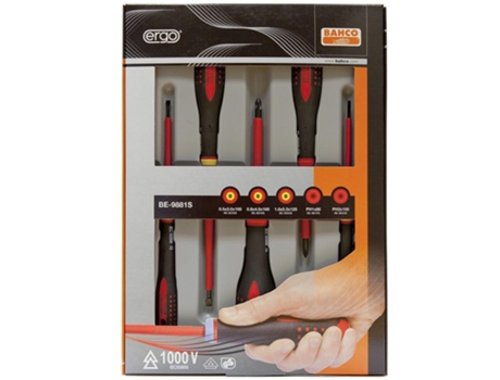 BAHCO Juego de destornilladores de diseño ergonómico 5 piezas BE-9881S