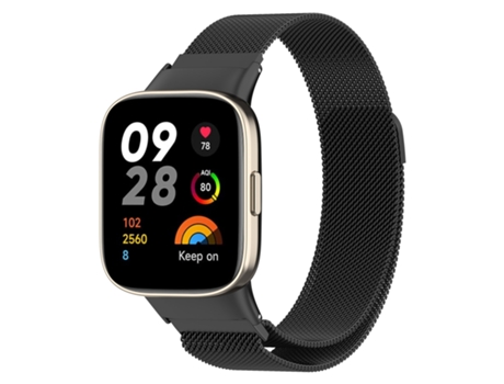 Correa de reloj inteligente para Xiaomi Redmi Watch 3 / Mi Watch Lite 3 Correa de metal milanesa (Negro)