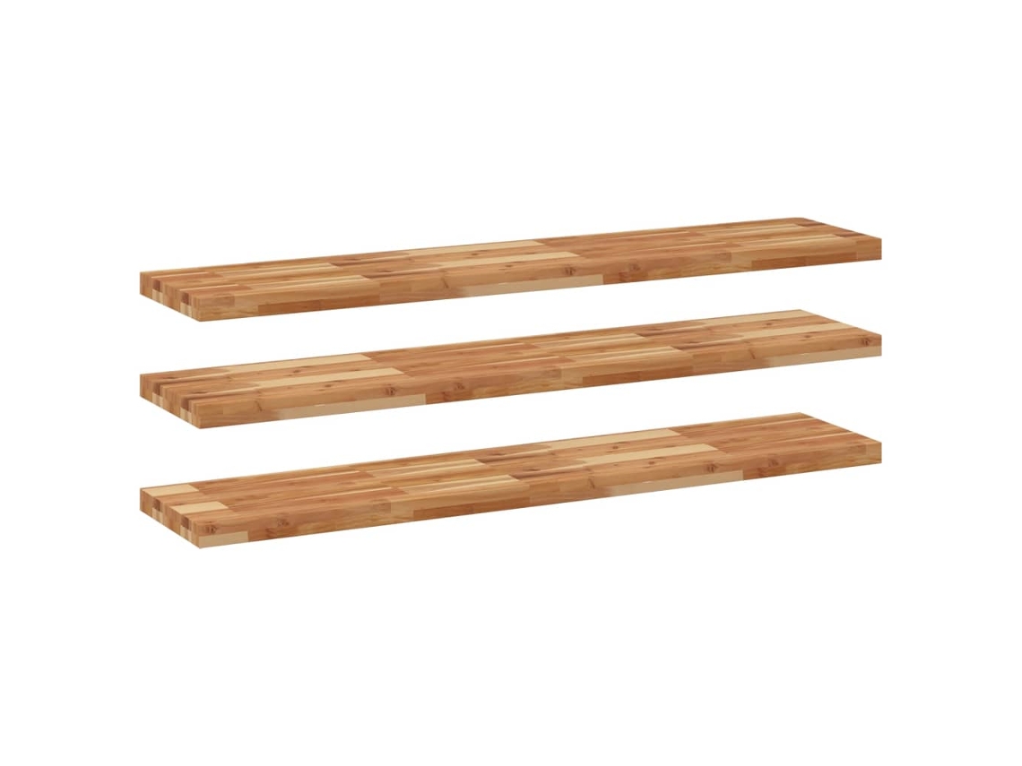 Conjunto 3 Estante Flotante VIDAXL Marrón Madera de acacia