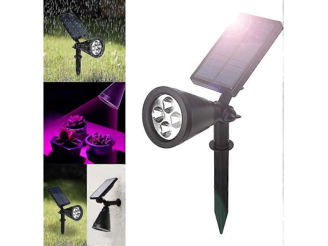 Rebe-lámpara Solar De Crecimiento Para Plantas Con 4 Led Ajustable Flexible 90 Grados Luz Led Solares