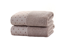 Conjunto de Toalla NEVEANCE Suaves Absorbentes Baño Algodón Naranja - 2pcs (34x74cm)