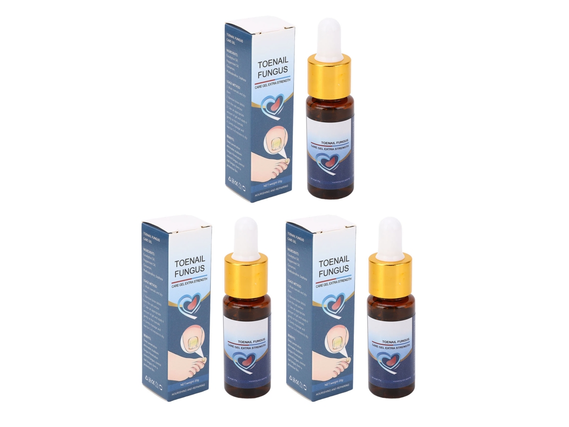 Tratamiento Rebe-gel para uñas de pies y manos (3 unidades): Repara, hidrata y fortalece las uñas dañadas, descoloridas y gruesas.