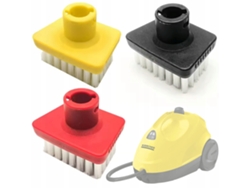 Juego de cepillos de repuesto – Compatible con limpiadores a vapor Karcher SC1-SC5 | 3 núcleos | Alta durabilidad